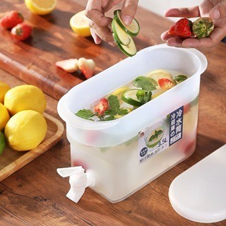Bình đựng nước 3.5l ướp lạnh thực phẩm, Bình nước có vòi để tủ lạnh tiện lợi 6785