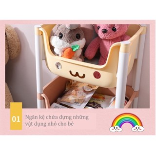 Kệ Gấu Hokori đựng đồ đa năng,đựng Đồ Chơi Cho Bé - Kệ đựng đồ đa năng Có Bánh Xe Nhựa Việt Nhật