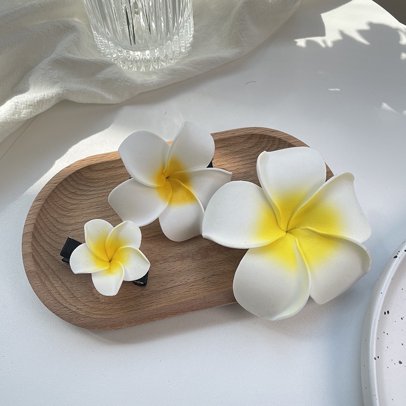 Product image Kẹp tóc mái hoa sứ giá rẻ iLita cặp bấm mái hình hoa cho nữ đẹp vintage Hàn Quốc dễ thương màu trơn hottrend 2024 3