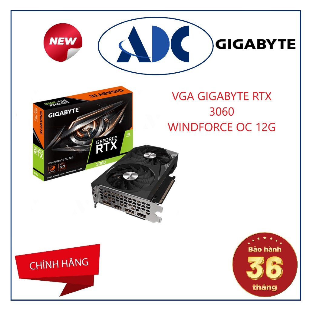 Vga Gigabyte Rtx 3060 Windforce Oc 12g N3060wf2oc 12gd Chính Hãng Bh 36 Tháng Shopee Việt Nam 1776