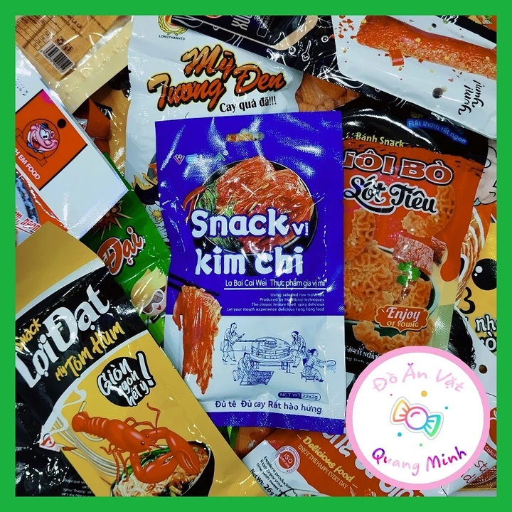 Combo đồ ăn vặt tổng hợp 20 gói snack siêu cay siêu giòn,đồ ăn vặt hot nhất cổng trường, đồ ăn vặt tuổi thơ siêu hot