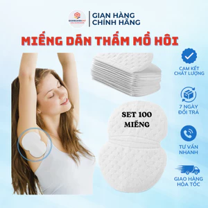 Set 50 Miếng dán chống mồ hôi nách siêu thâm hút giúp khô thoáng cho Nam và Nữ che tên sản phẩm