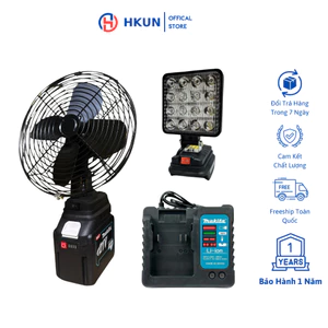 Combo 4 món quạt đèn chân phổ thông Makita 4cm
