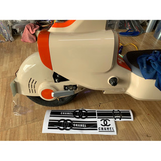 tem xe đạp điện mini QJIANG VC decal nhiều màu trang trí xe mẫu Cha.n.e.l