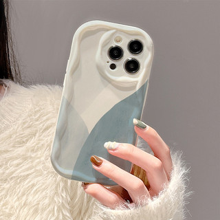 Ốp lưng TPU mềm Sóng Nổi Mùa Xanh Loang cho Iphone 6s/6splus/7/7plus/8/8plus/x/11/12/13/14/max/promax sk1714