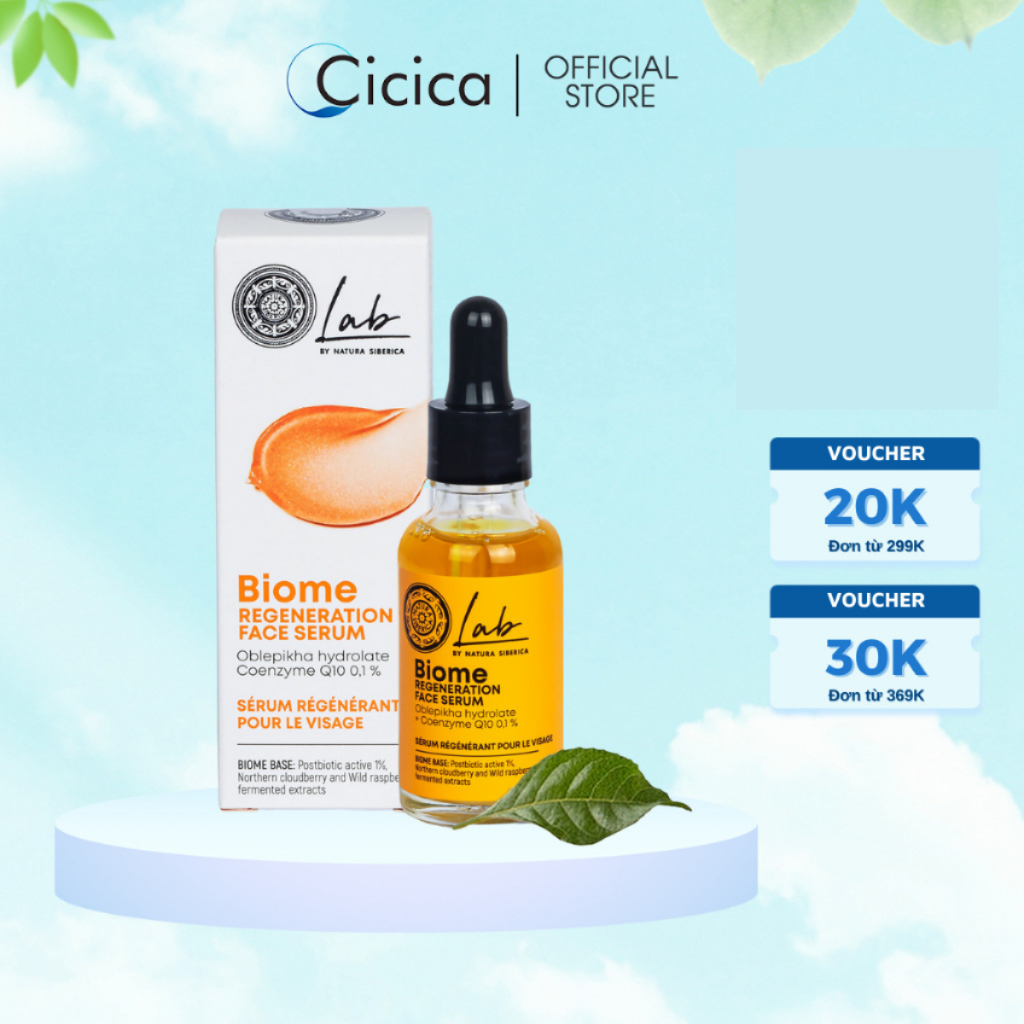 Serum tái tạo da Natura Siberica Lab Biome Regeneration Face 30ml