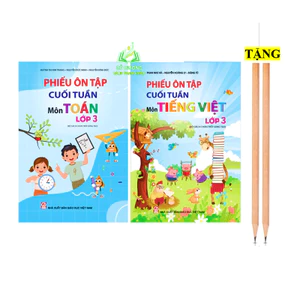 Sách - Phiếu ôn tập cuối tuần môn Toán + Tiếng Việt Lớp 3 - Chân Trời Sáng Tạo - MN
