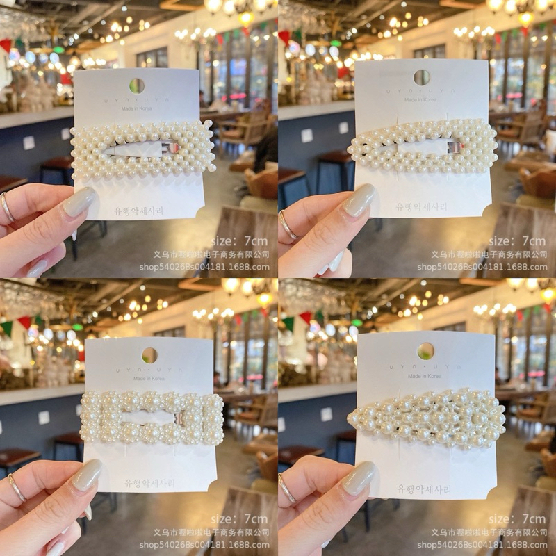 Kẹp tóc nữ điệu đà đính ngọc (Quà tặng)