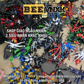 Set 3 siêu nhân Marvel, DC không trùng mẫu cao 17cm, hãng xuất dư - Mô hình Người nhện, người sắt, Captain, Venom, Hulk