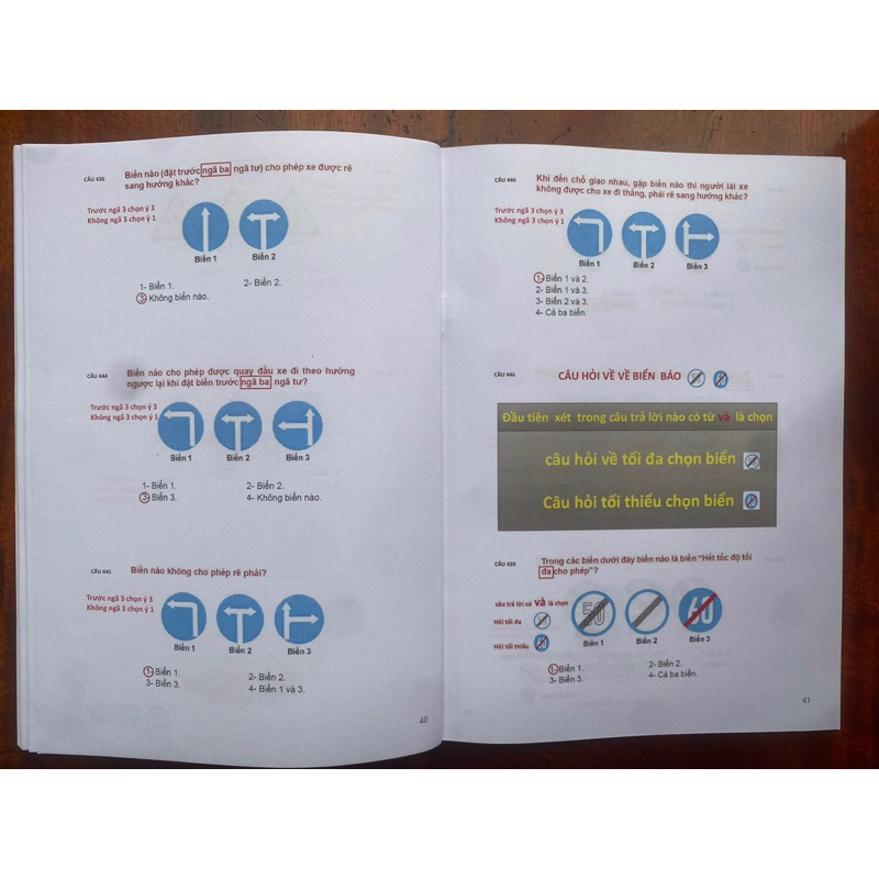 Sổ Tay Mẹo 600 Câu Hỏi Lý Thuyết B,C1 Nâng Hạng C,D1,D2,D,CE...