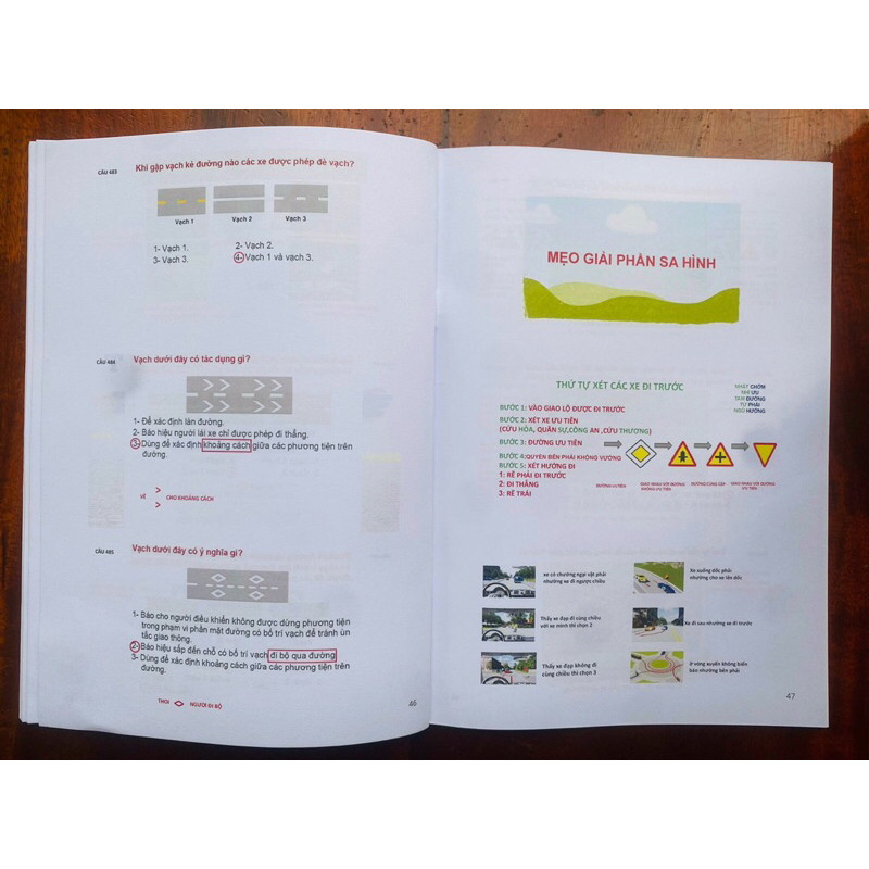Sổ Tay Mẹo 600 Câu Hỏi Lý Thuyết B,C1 Nâng Hạng C,D1,D2,D,CE...