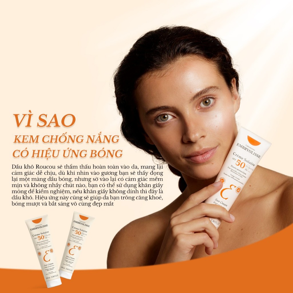 Ảnh [Livestream x EMB] Kem chống nắng phổ rộng Embryolisse100ml 3