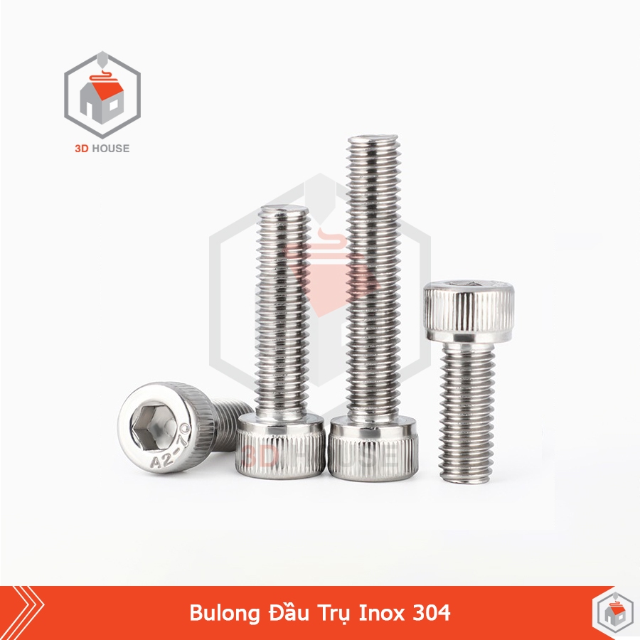 Ốc - Bulong Lục Giác Inox 304 M4 (4mm) - Dùng lục lăng 3 | Shopee Việt Nam