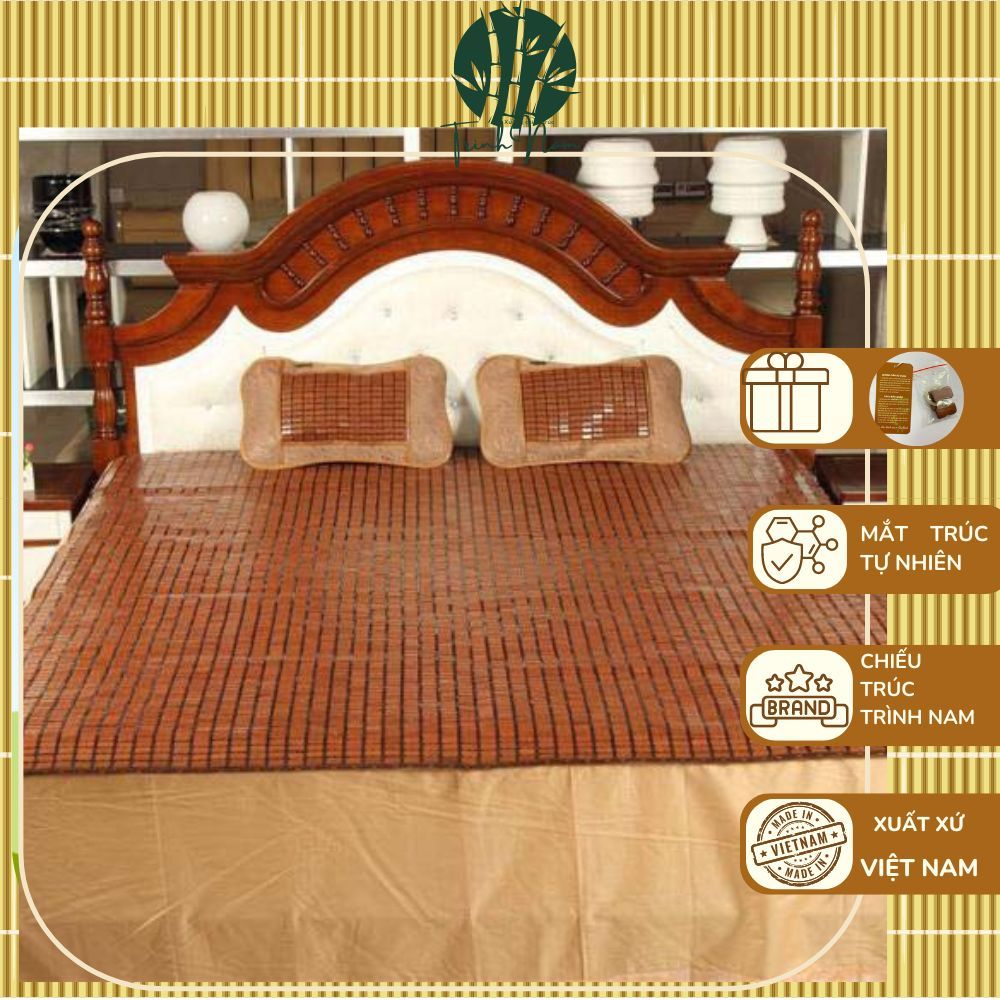 Chiếu trúc - tre hạt Việt Nam đủ kích thước ,trúc tự nhiên, giúp tuần hoàn máu tốt ( các kích thước hụt 2- 3cm )