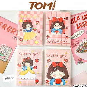 Sổ Tay Mini Sổ Ghi Chú A7 TOMI Bìa Dẻo Hoạ Tiết Dễ Thương 051