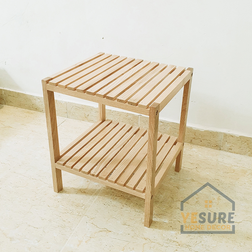 Ảnh Kệ Gỗ Trang Trí Đầu Giường Gỗ Tần Bì Kích Thước 45x45 cm Kiểu Dáng Thẩm Mỹ Dễ Dàng Lắp Đặt YESURE - Hàng chính hãng 1