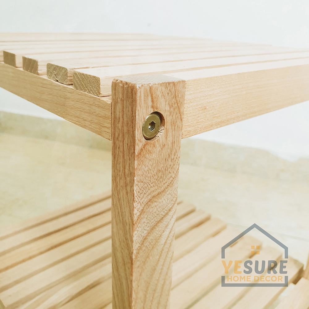Ảnh Kệ Gỗ Trang Trí Đầu Giường Gỗ Tần Bì Kích Thước 45x45 cm Kiểu Dáng Thẩm Mỹ Dễ Dàng Lắp Đặt YESURE - Hàng chính hãng 2