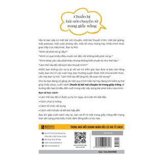 Sách Chuẩn Bị Bài Nói Chuyện Từ Trang Giấy Trắng - Cách Xây Dựng Bài Phát Biểu Của Mình - Bizbooks