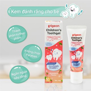 Kem Đánh Răng Pigeon Không Cay, Nuốt Được, Chống Sâu Răng Cho Bé Từ 1 Tuổi