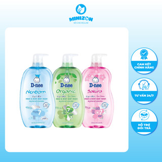 Sữa tắm gội toàn thân cho bé Baby Dnee Organic 380ml, 800ml