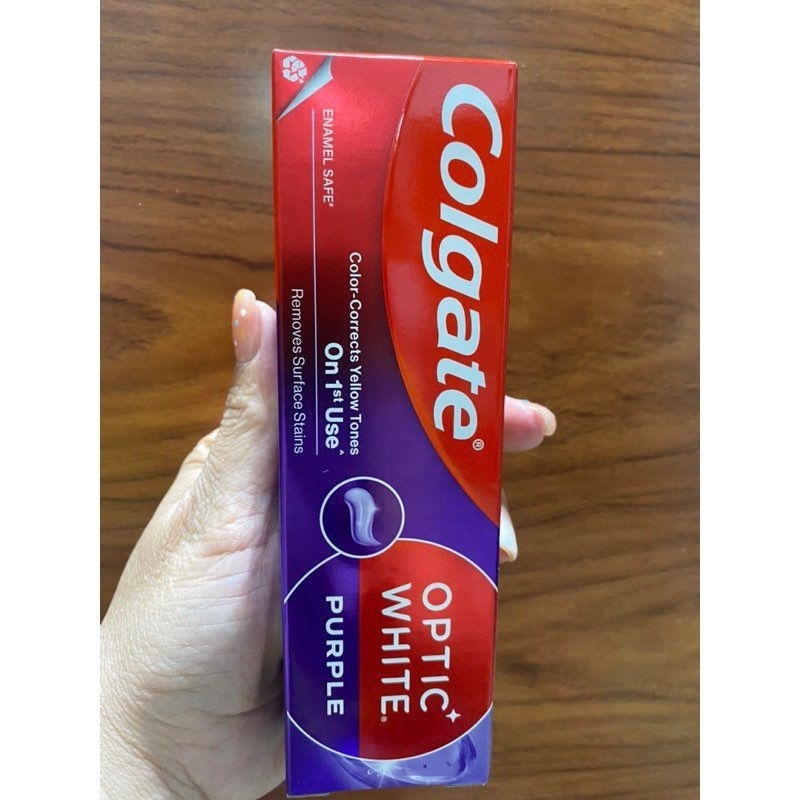 Kem Đánh Răng Colgate trắng răng Optic White Purple 100g | Shopee Việt Nam