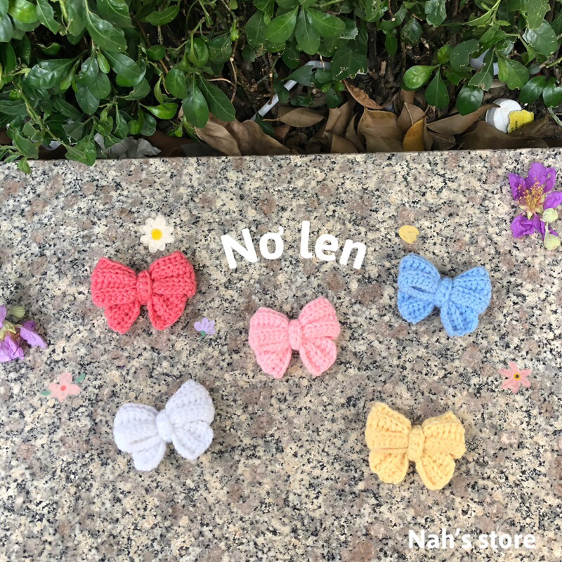 Nơ len Handmade || Vừng crochet | Shopee Việt Nam
