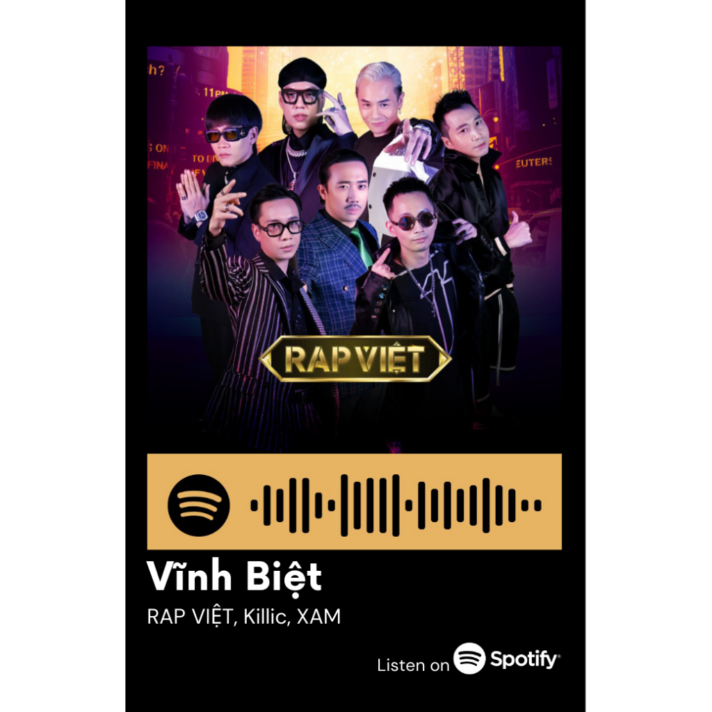 [Vui lòng đặt từ 2c]Thẻ Spotify Sống cho hết đời thanh xuân (có thể quét được mã)