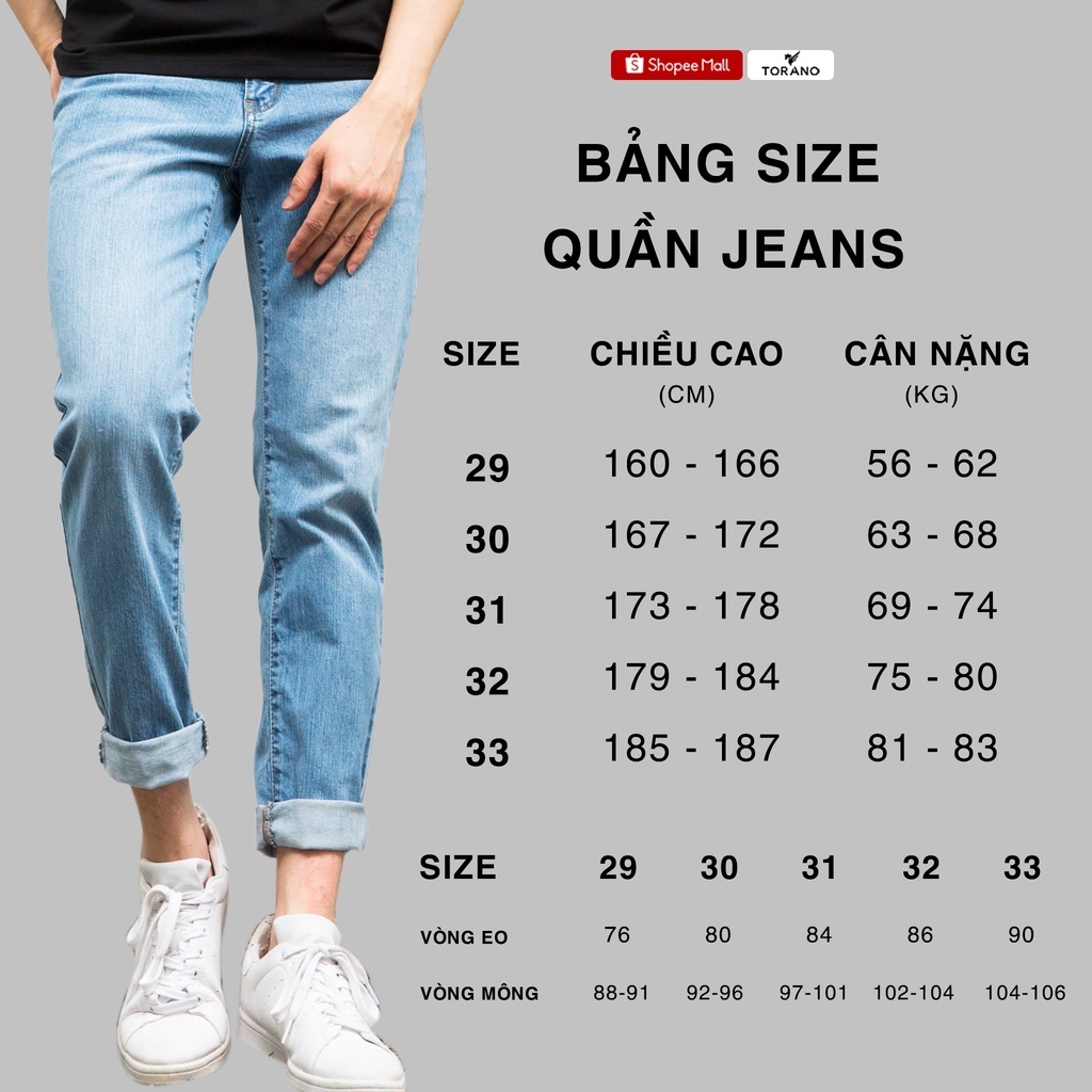 Quần Jeans nam SMARTFLEX JEANS TORANO Co Giãn Tốt, Không Bai Xù, Bền Màu, Phom Trẻ Trung GABJ912 | BigBuy360 - bigbuy360.vn
