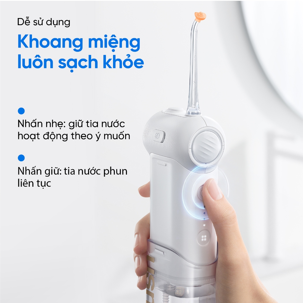 Ảnh Bàn chải điện sóng âm usmile P10 PRO + Tăm nước usmile C10 2