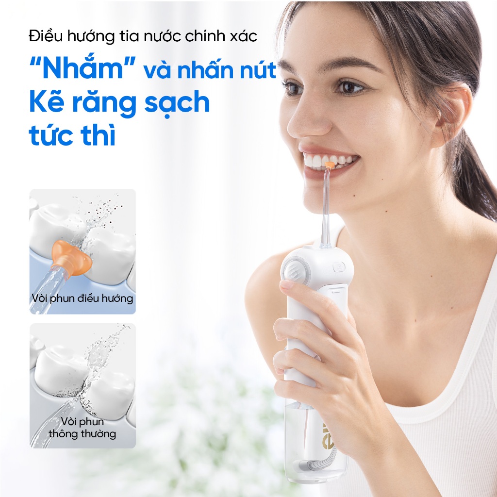 Ảnh Bàn chải điện sóng âm usmile P10 PRO + Tăm nước usmile C10 3