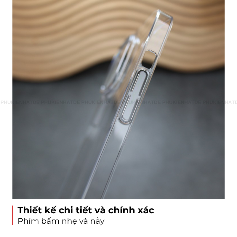 Ốp lưng dành cho iphone Slimcase WK One Trong Suốt Chống Ố Vàng - phukienhatde