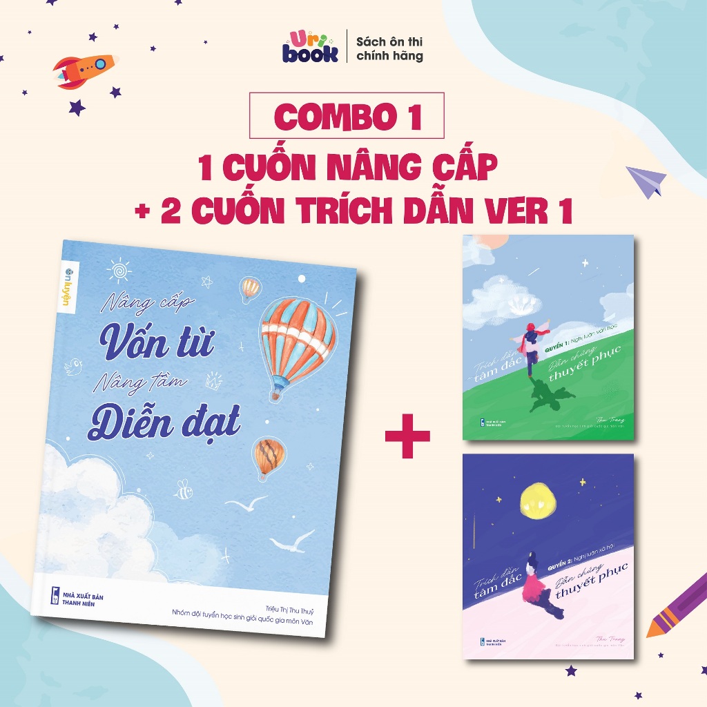 Sách Nâng cấp vốn từ, nâng tầm diễn đạt (Ver1)- Bộ từ điển từ hay ý đẹp, gọi tên tác giả giúp làm văn độc đáo- Uribook | BigBuy360 - bigbuy360.vn