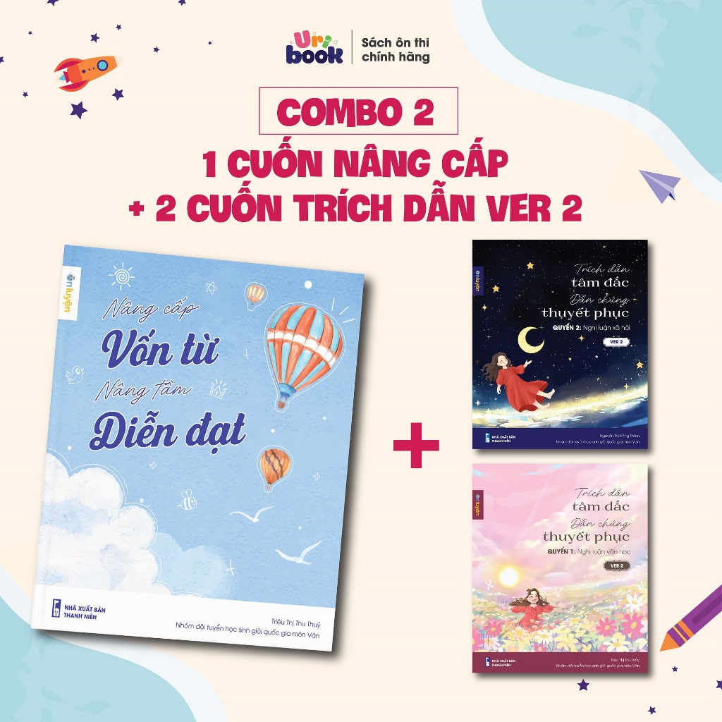 Sách Nâng cấp vốn từ, nâng tầm diễn đạt (Ver1)- Bộ từ điển từ hay ý đẹp, gọi tên tác giả giúp làm văn độc đáo- Uribook | BigBuy360 - bigbuy360.vn