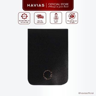 [Mua 2 chiếc giảm thêm 20K] Basic6 HAVIAS ví sen nắp gập nam châm da bò thật 100%
