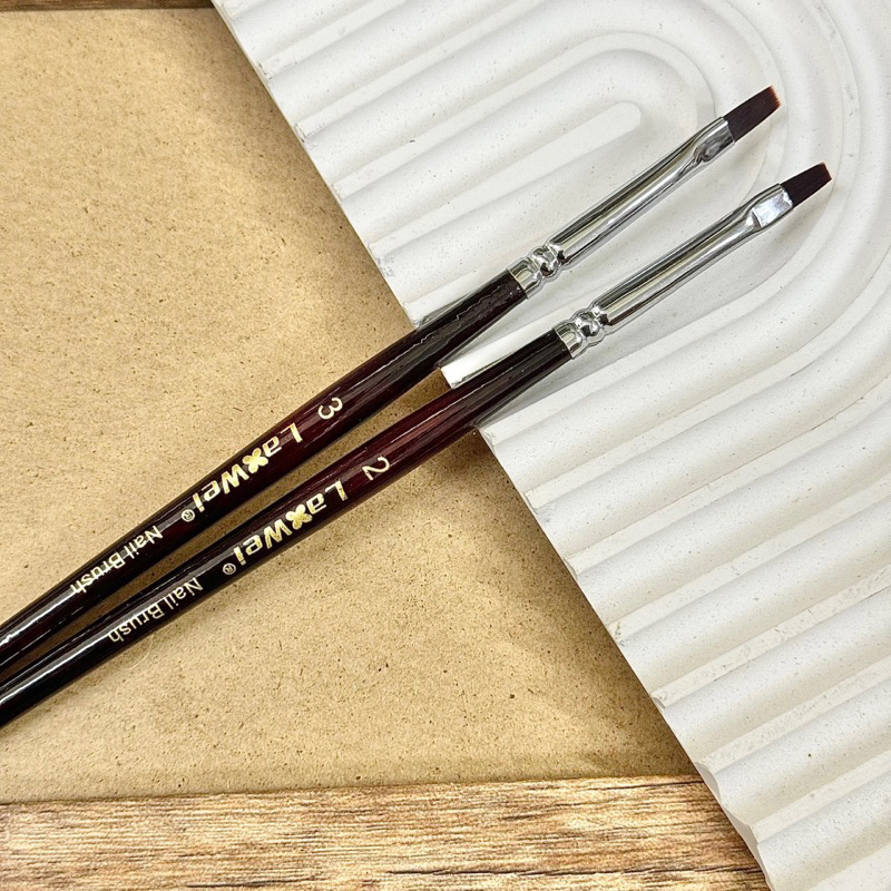 Cọ bản ngang vẽ nail Lawei số 23 lông chồn chính hãng Shopee Việt Nam