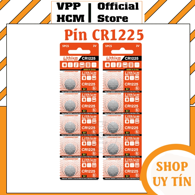[1 Cục] Pin CR1225 cúc áo Lithium 3V chính hãng | Shopee Việt Nam