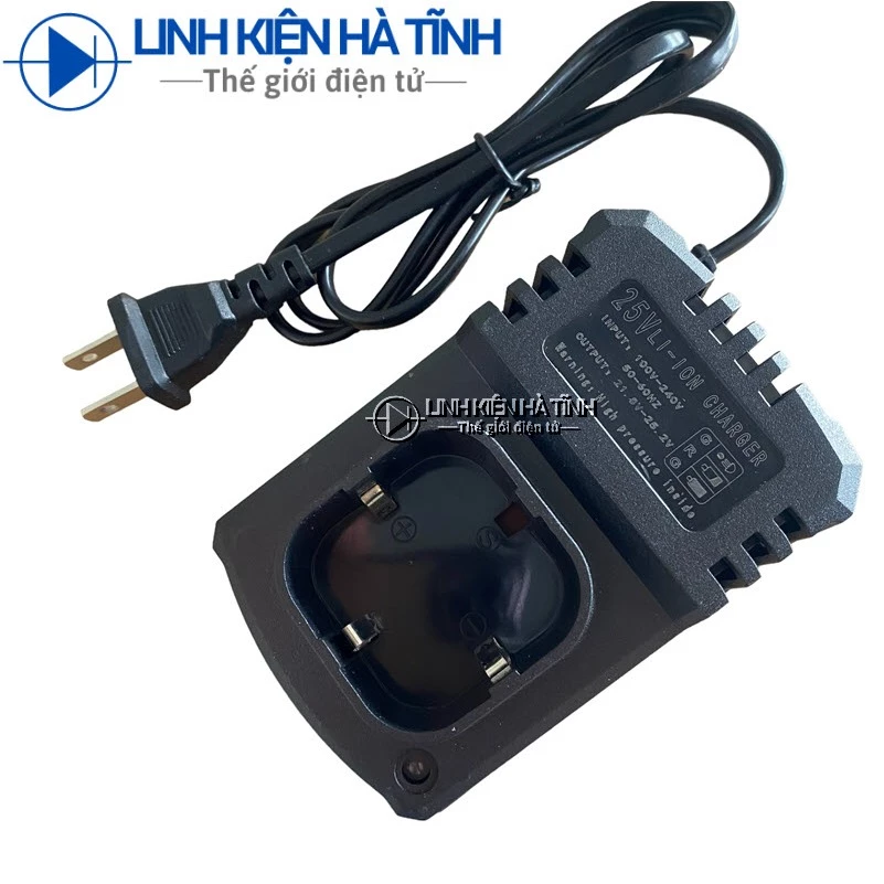 Đế sạc pin máy khoan 25V, Sạc pin khoan pin đầu vuông