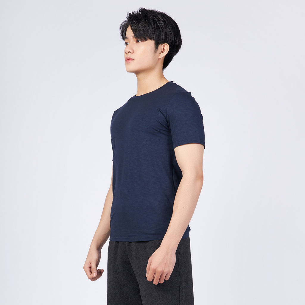 Ảnh DELTA Áo Thun Tay Ngắn Nam Cổ Tròn Chất Cotton Mềm Mại, Thoải Mái, Thấm Hút, Co Giãn Tốt RTS019M 3