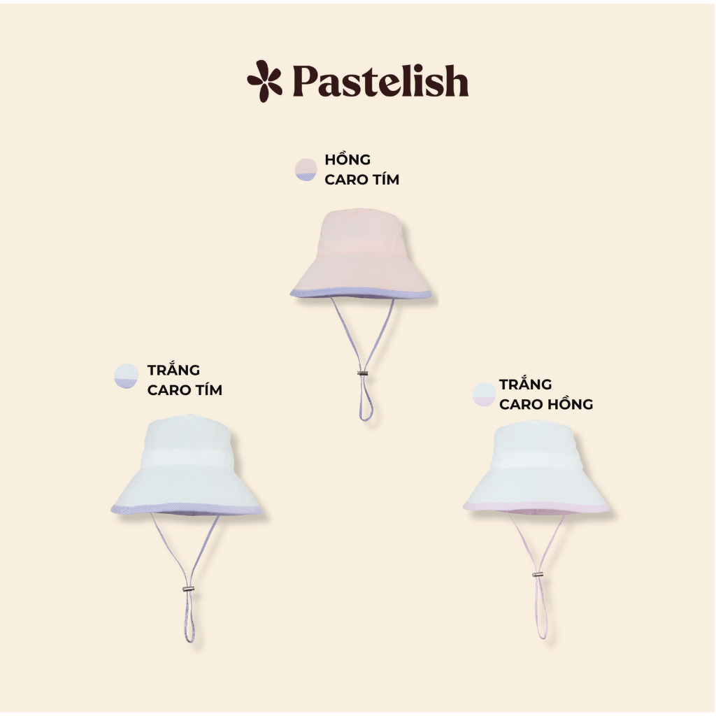Mũ nón Bucket CARO MINI Chất Vải Dù Mỏng Nhẹ - Phong Cách Ulzzang Women - Pastelish