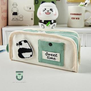 Túi/Hộp đựng bút SWEET TIME có sức chứa lớn, vải canvas xinh xắn basic_Joy Office