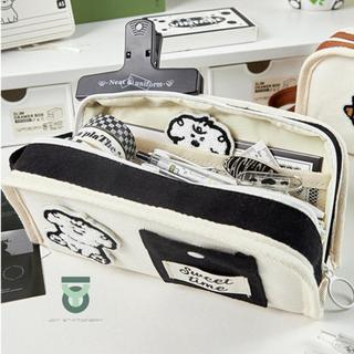 Túi/Hộp đựng bút SWEET TIME có sức chứa lớn, vải canvas xinh xắn basic_Joy Office