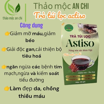 Trà atiso túi lọc|trà thảo mộc |bảo khang .mát gan;trà thanh nhiệt.hộp 40 gói -tongkhogiadungdung