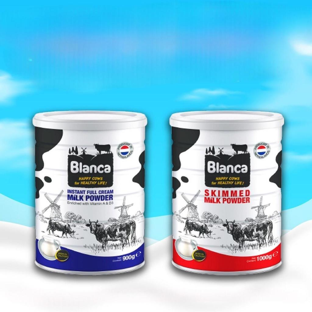 A130_ Sữa Tươi Dạng Bột Blanca Hà Lan Lon 900Gr/1000Gr