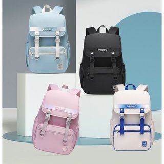 Balo học sinh Màu Xanh Dương siêu nhẹ, chống thấm nước B-3528 (KT 43x29x15cm) - BINBES