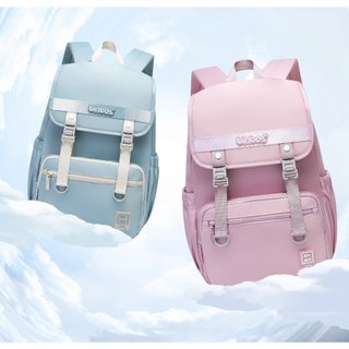 Balo học sinh Màu Xanh Dương siêu nhẹ, chống thấm nước B-3528 (KT 43x29x15cm) - BINBES