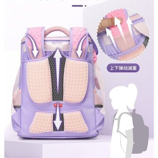 Balo học sinh chống gù, Balo đeo vai siêu nhẹ B-3257 - BINBES (KT 38x28x15cm)