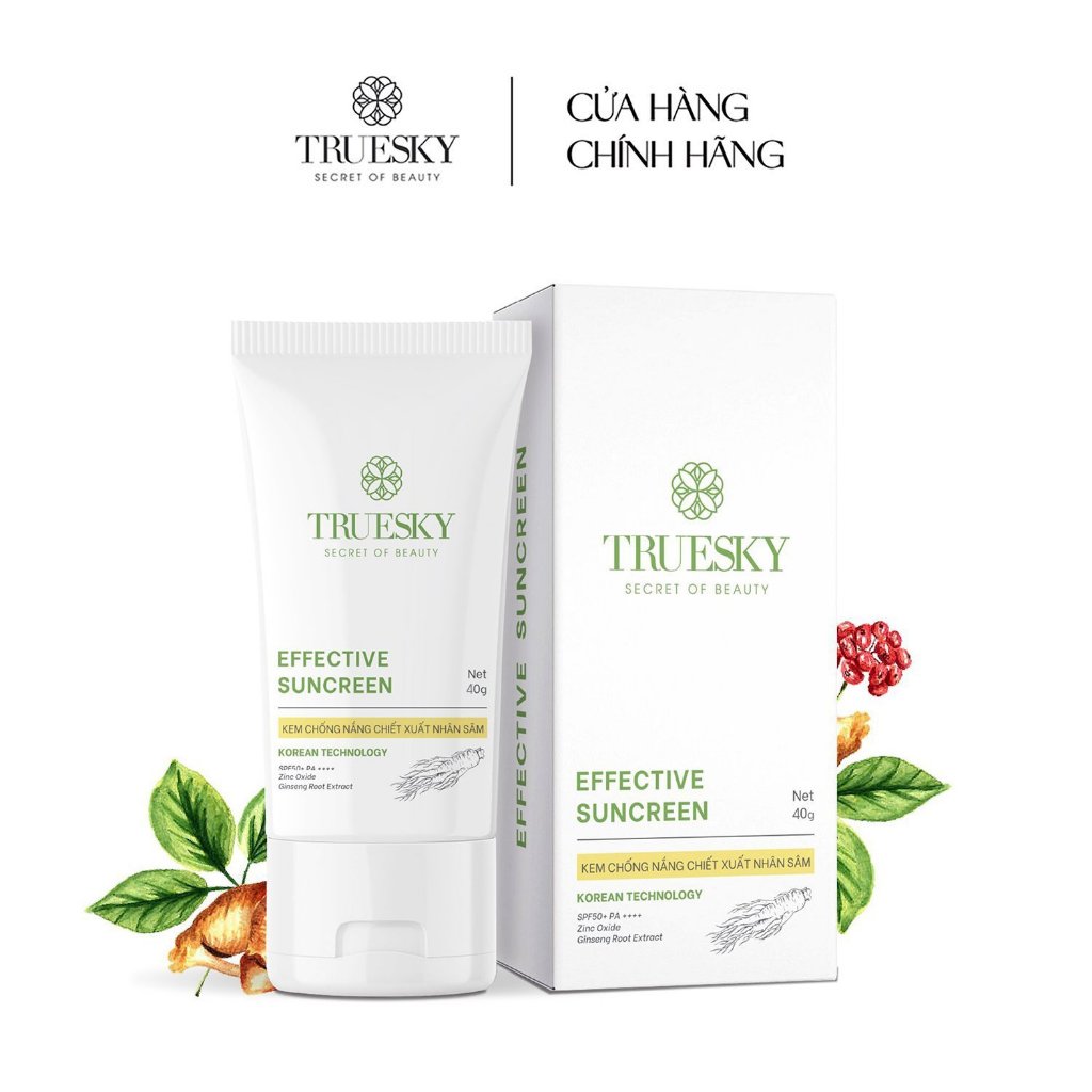 Ảnh Kem chống nắng nâng tông Truesky Effective Sunscreen SPF 50+ PA+++ 40g 1