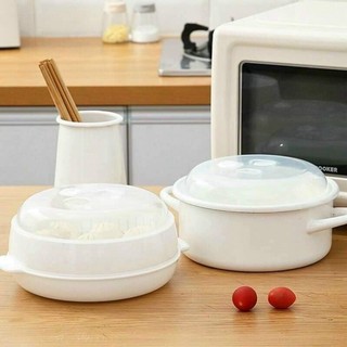 Bộ Khay Hấp Lò Vi Sóng 5625 Chịu Nhiệt Tốt, Khay Hấp Thức Ăn, Xửng Hấp Đồ Ăn Bằng Nhựa Việt Nhật