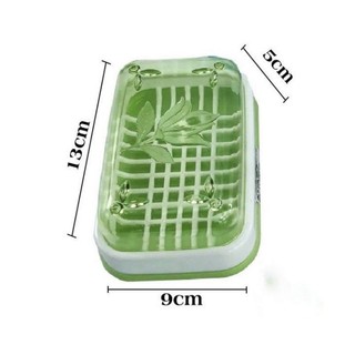 Hộp đựng xà bông, xà phòng có nắp đậy và khay hứng Việt Nhật 6773