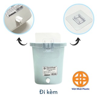 Cốc dán tường đựng bàn chải,Kem đánh răng có lỗ thoát nước Việt Nhật 6370
